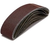 6 paquetes de bandas lijadoras de lijado de grano 40 de 4 pulgadas x 36 pulgadas (100x915 mm) para trabajar metales rojo oscuro