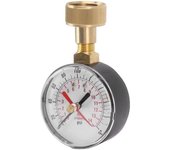 Manómetro de presión de agua de 0 a 200 psi Manómetro de prueba de presión de agua universal con rosca de manguera hembra de 3/4 adecuada para reem...