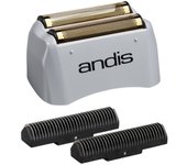 Linkrunning Lámina y cortador de repuesto para afeitadora Pro - Compatible con los modelos Andis, cortadores de titanio dorado súper suave