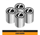 Tapas de válvula de aire de neumático de metal para automóvil de 4 piezas para Lexus IS250, IS200 CT200h, GS300, LS430 RX450h, LX570 IS300, ES RX, ...