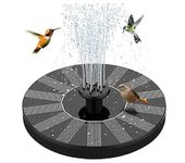 Fuente solar, bomba solar del estanque con la bomba solar del agua Bomba de la fuente flotante solar para la fuente del estanque del jardín Baño de...