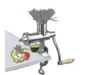 Exprimidor de pasto de trigo de acero inoxidable a mano Sinfín de barrena lenta Fruta Hierba de trigo Vegetal Extractor de jugo de naranja