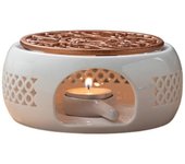Calentador de tetera de cerámica Base de soporte Calentador de té Base de aislamiento Té Café Calentador de agua Calefacción de velas