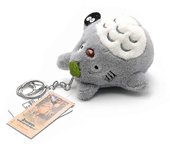 Caricatura de felpa Mi vecino Totoro Muñeca de peluche Accesorios Colgante Gris