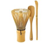 Tradicional Matcha Whisk & Spoon Auténtico batidor de bambú japonés para té Matcha