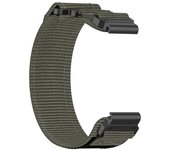 Correa de reloj de nailon de 26 mm para Garmin Descent MK 1 Gris