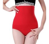Morakot Tanga Faja Braga de control de abdomen de cintura alta para mujer Body Shaper Butter Lifter Underwear Rojo M and L
