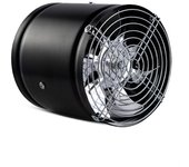 Potente extractor de aire silencioso: ventilador de ventilación de cocina de 6 pulgadas, aleación de aluminio, rejilla protectora Negro 10