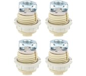 4 piezas de casquillo E12 Portalámparas G9 Portalámparas de araña G9 Portalámparas de repuesto para casquillos de lámpara Adaptador de enchufe de b...