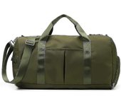 Bolsa de gimnasio pequeña para mujer y hombre - Bolsa de entrenamiento para deportes y escapadas de fin de semana, bolsa de lona impermeable con co...