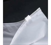 Bolsas de ropa de plástico esmerilado con cierre hermético: bolsas de ropa de 100 piezas de almacenamiento que ahorran espacio 14x20cm