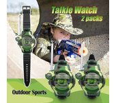 2pcs / set Niños multifunción inalámbrica walkie talkie camuflaje militar reloj juguetes