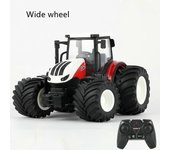 1/24 RC Tractor Trailer con faro LED, juego de juguetes agrícolas 2.4GHZ Control remoto Car Truck Farming Simulator para niños Regalo para niños Ru...