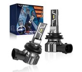 Jelivey NOVSIGHT H11 Bombilla LED para faros H7 H4 H8 H9 H1 9005 HB3 9006 HB4 880 881 Mini Lámparas de coche 50W 10000LM Linterna frontal 6500K Lám...