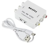 Mini Pal Ntsc Bi-direction Tv System Converter Switcher Pal To Ntsc Ntsc To Pal Dual-way Tv Composi