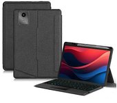 Para Lenovo Tab M11 / Xiaoxin Pad 11 2024 Funda de cuero + teclado Bluetooth con trackpad retroiluminado