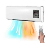 Calentador portátil y aire acondicionado Combo Escritorio montado en la pared 2 en 1 Calentador eléctrico Aire acondicionado Enchufe de la UE