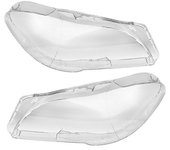 Izquierda + derecha para F10 F18 5 Series 528 535 550 2010-2016 Faro del coche Cubierta de la lente Pantalla de la luz de la cabeza