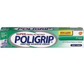 Super Poligrip Additive Free - Crema adhesiva parcial y dentadura libre de zinc - 2.4oz