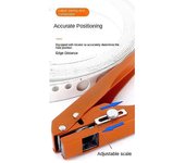 Alicates de punzonado para bandas de borde Alicates de enmascaramiento para herramientas de perforación 8 mm Broca avellanadora Sombrero de orifici...
