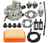 Kit de filtro de aire del carburador para Stihl Fs120 Fs200 Fs250 Fs300 Fs350 Fr350 Fr450 Fr480 Reemplazar 4134 12 como se muestra