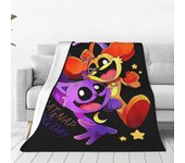 v132 Mantas Hi CatNap Dogday Lover Divertido Feliz Manta Franela Textil Gatos Sonrientes Multifunción Manta Cálida Ropa de Cama Alfombra de Coche M...
