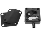 3pcs kit de reparación de la bomba de combustible apto para Yamaha 20hp 25hp fueraborda 2t diafragma Negro 34x34mm