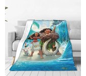 v639 Mantas Moana Maui Anime Mantas de felpa Película de princesas Vaiana Novedad Manta para colchas de casa Mantas súper cálidas jju639 100x125cm ...