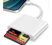 Cf Sd Tf Lightning Card Reader Adapter Lector de tarjetas universal para Apple