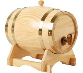 Retro 3l15l Almacenamiento de barril de vino de roble con base para la decoración del hotel del licor del whisky-hy 1.5L Madera China