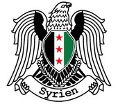 Vinilo Decal Escudo De Armas De Siria Para Siria / Syrien / Free Siria Car Sticker Decoración impermeable V8887-B 40x38 cm