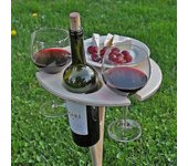 Mesa de vino plegable Mesa de vino al aire libre Mesa de vino portátil de copa de vino de madera Mesa de vino al aire libre Picnic Beachxxd002 (beb...
