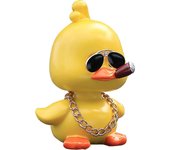 Ubiuo KATEA Lindo pato amarillo adornos de coche de juguete Decoraciones geniales del salpicadero del coche de pato Muñeco de cabeza temblorosa