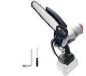 Mini motosierra eléctrica de mano inalámbrica sin escobillas de 6 pulgadas para cortar madera Poda de árboles Batería Makita 18v (sin batería) Bate...