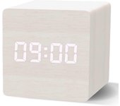 Wjiaer Reloj despertador digital, Reloj despertador matutino, Reloj digital LED con 3 alarmas, Modo de fin de semana, Brillo y volumen ajustables, ...