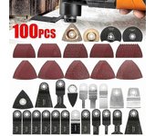 100 piezas sierra multifunción de hoja oscilante, accesorios herramientas multiherramienta oscilantes para Fein Multimaster Dremel Dewalt Einhell p...