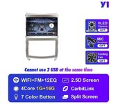 Redkid Autoradio para Hyundai Veracruz IX55 2006-2015 Radio de coche 2din Radio de coche estéreo Pantalla multimedia Android Auto Carplay Y1 1G 16G