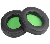 2 piezas de almohadillas de repuesto orejeras almohadillas para los oídos compatibles con auriculares Razer Kraken 7.1 V-2 Negro verde