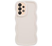 Para Samsung Galaxy A53 5G TPU Case Wave Edge Funda de teléfono Blanco