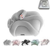 Estuche con estampado de serpiente para AirPods Pro/Pro 2/ AirPods 3, funda protectora 3D, inalámbrico Blanco