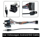 Conector de alimentación 2 Din Car Android Radio Cable Universal Cable ISO de VW
