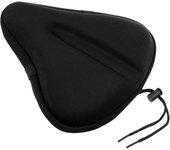 Cojín del asiento de la bicicleta de ejercicio - Cubierta de asiento de bicicleta de gel grande Comodidad adicional, compatible con bicicleta de in...