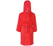 A2Z 4 Kids Niños Niñas Niños Toalla con capucha Albornoz 100% algodón Toalla de rizo Bata de baño de playa Rojo 7-8 Years