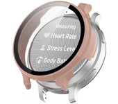 Dreamsoule Para Garmin Lily 2 Active Lily 2 Funda Protectora PC Watch Cover con Película de Pantalla - Rosa Multicolor Pink