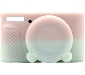 Estuche de piel Protector de cubierta del cuerpo Estuche de cámara DSLR para SX740 / SX730 Negro Jelly Pink Green