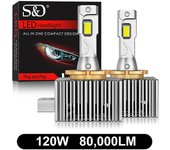 120w 80000lm-80000lm D3s Faros Led Canbus D1s D2s D4s D5s D8s D1r D2r D3r D4r D5r D8r 120w Turbo Led 5070 Csp Chip 6000k Blanco 12v 24v