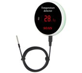 Tuya Wifi Sensor de temperatura Cable Digital Smartlife Termómetro Habitación Agua Piscina Termostato Alarma Eu