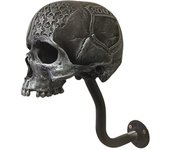 Soporte de casco de calavera de motocicleta Soporte de pared, Rack de casco de calavera / barba extraíble de usos múltiples, Soporte de casco de ar...
