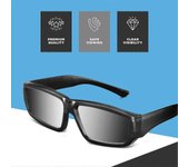 Gafas de eclipse solar del rey médico 2024 CE y cortinas seguras con certificación ISO para sol directo, 100% nuevas A