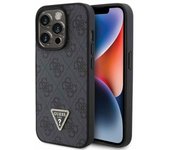 Guess Apple iPhone 15 Pro Max Funda 4G Triángulo de Diamantes Negro